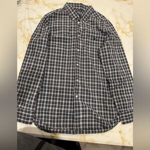 Ralph Lauren Black and White Plaid Shirt